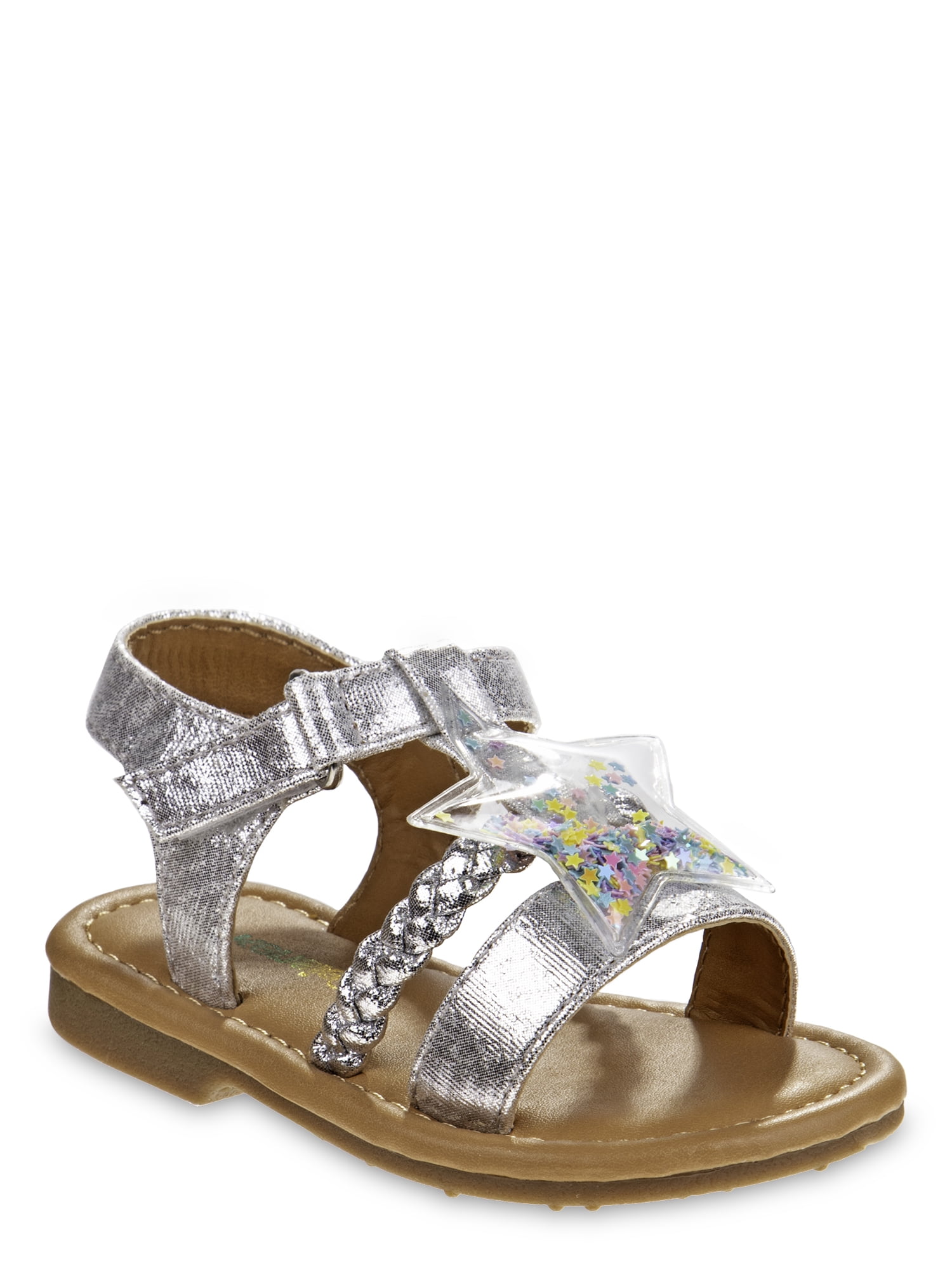 Kensie Girl Summer Days Silver Star Ankle-Strap Sandals (Toddler Girls ...