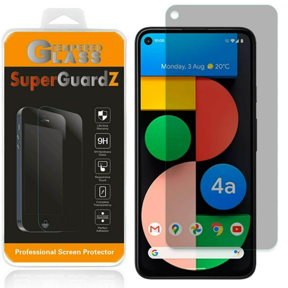 For Google Pixel 4A 5G (NOT For Google Pixel 4A) - SuperGuardZ Privacy Anti-Spy Tempered Glass Screen Protector, 9H, Anti-Scratch, Anti-Bubble, Anti-Fingerprint