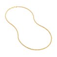 thumbnail image 2 of 14K Yellow Gold Women's 22" 2.90mm Hollow Rope Chain Necklace, 2 of 4