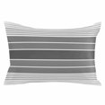 thumbnail image 2 of Gradient Grey Striped Throw Pillow Cover, Pillowcase Protectors with Zipper, Breathable Decorative Lumbar Pillow Case Cover, Simple Farm Stripes Minimalist Pillow Shams for Couch Sofa 16x24Inch, 2 of 8