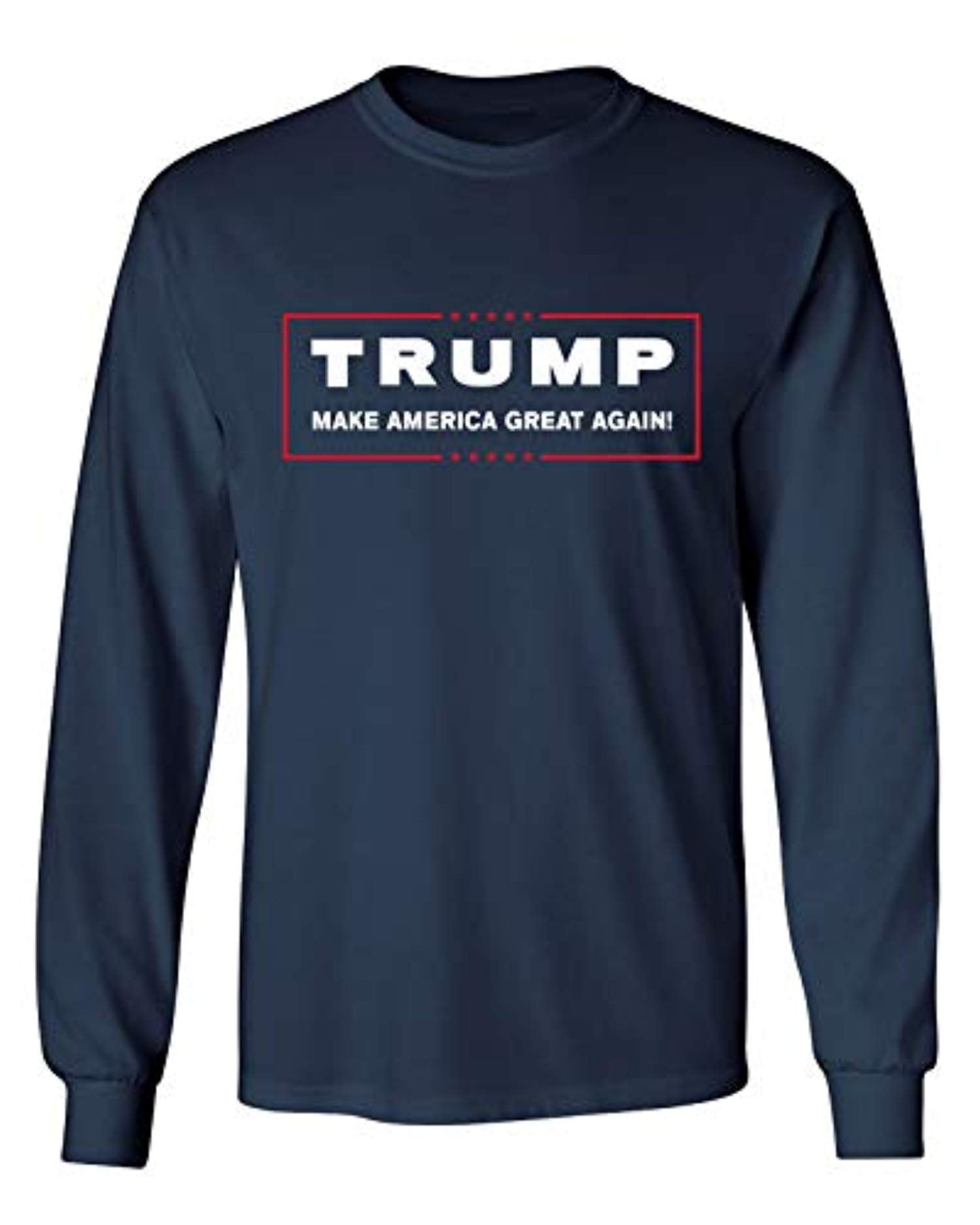 Camisa negra de manga larga para adultos Political Trump Make America Great Again - Imagen 11 de 16