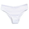 thumbnail image 2 of Sakmal Women's Underwear Briefs High Waisted Panties White Stretch Womens Panties L, 2 of 5