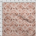 thumbnail image 4 of oneOone Rayon Brown Fabric Floral Fabric For Sewing Printed Craft Fabric By The Yard 56 Inch Wide, 4 of 4