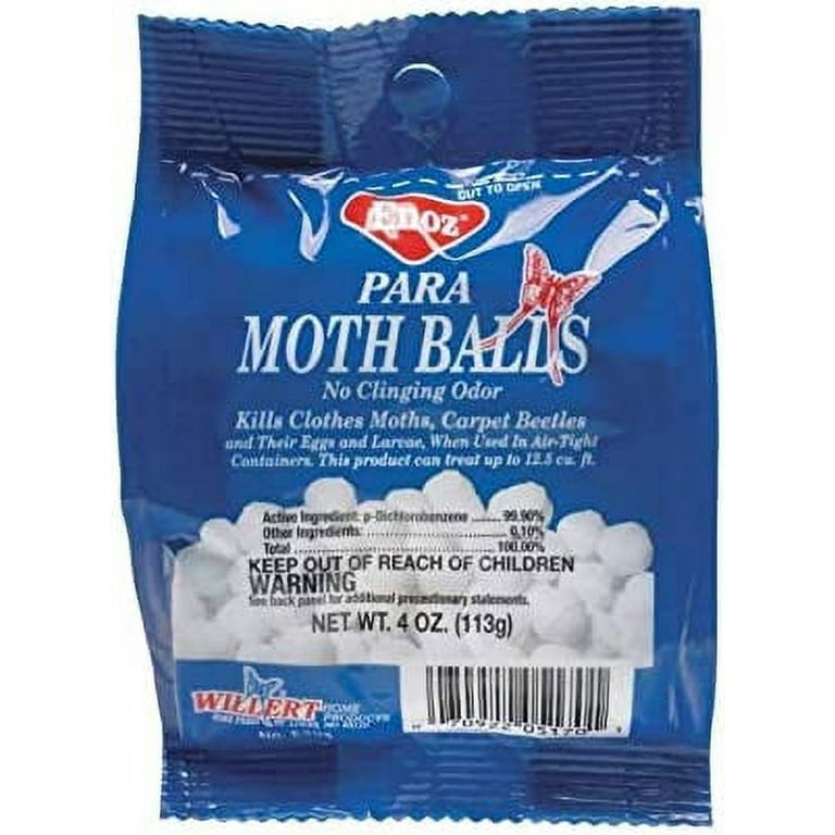  MothShield 4 Pack Old Fashioned Original Moth Balls, Carpet  Beetles, Kills Clothes Moth, Repellent Closet Clothes Protector, No  Clinging Odor(Approx:100 Balls), White : Home & Kitchen