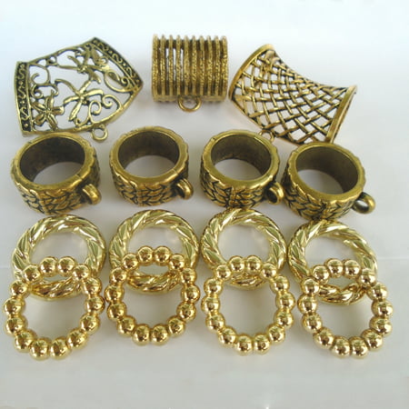 SilverAllure - 15x Fashion Jewelry Wholesale Jewelry Supplies Scarf Ring Bail, Gold Tone S00650 ...