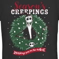 thumbnail image 2 of Junior's The Nightmare Before Christmas Jack Season's Creepings Graphic Tee Black 2X Large, 2 of 3