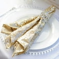 thumbnail image 4 of Balsa Circle 10 Pieces 20" Champagne Sequins Napkins Wedding Decorating Tablecloths Holiday Dinner Party Table Decorations, 4 of 5