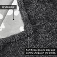 thumbnail image 4 of Kritter Planet Waterproof Dog Blanket and Throws, Sofa couch Bed Indoor Furniture Protector Reversible Soft Plush Washable,25x30,Dark Gray Paw, 4 of 7