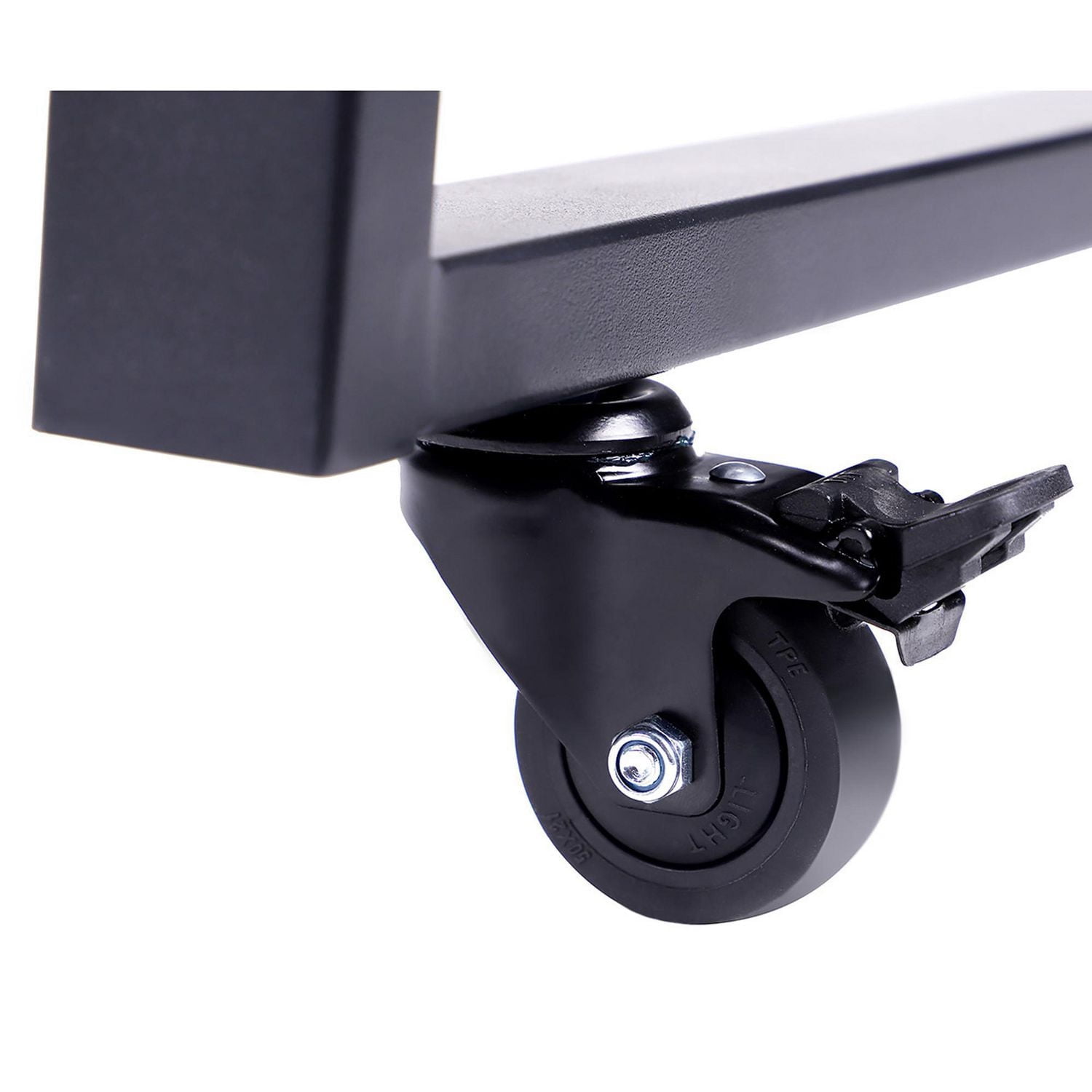 Rocelco Support de plancher de bureau debout mobile - Pieds de poste de travail assis debout pour bureau à domicile roulant pour DADR-40 et DADR-46