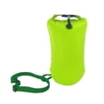 thumbnail image 2 of Boya de natación inflable, burbuja de natación, totalmente impermeable, PVC, bolsa de equipo de alta visibilidad para kayakistas, rafting, triatletas. Amarillo Verde, 2 of 8