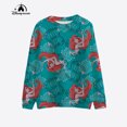 thumbnail image 3 of Jersey deportivo holgado de manga larga con estampado de dibujos animados Y2k de princesas de Disney para mujer, jersey de cuello redondo informal de moda de primavera, 3 of 5