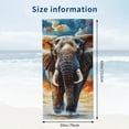 thumbnail image 2 of Animal Elephant  Beach Towel Swim  Pool Yoga Gym Sports, 2 of 8