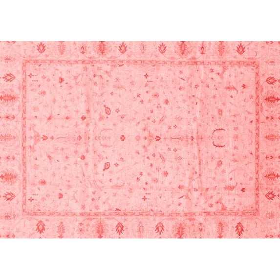 Ahgly Company Indoor Rectangle Oriental Red Traditional Area Rugs, 5' x 7'