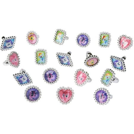 Little Accessories Collection - My Little Pony Party Favor Jewel Rings, 18ct