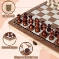 thumbnail image 3 of Juego de ajedrez magnético Joneytech de madera de 29,21 cm con almacenamiento, 3 of 7