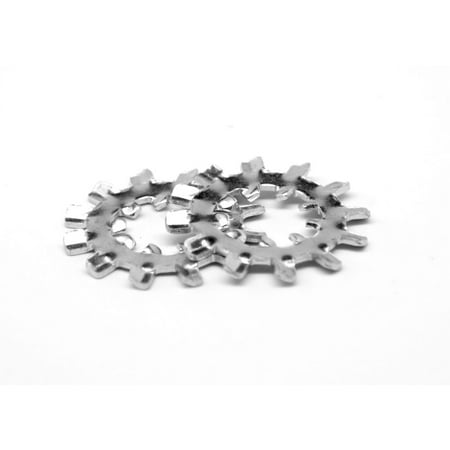 

#10 x .610/.580 Internal / External Tooth Lockwasher Low Carbon Steel Zinc Plated Pk 5000