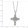 thumbnail image 2 of 925 Sterling Silver Prayer Cross 18in. Necklace; 18 inch; for Adults and Teens; for Women and Men, 2 of 4