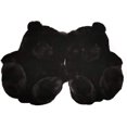 thumbnail image 4 of Pantuflas de oso de peluche para mujer, pantuflas de interior para el hogar, zapatos cálidos de invierno, piso de dibujos animados,piel sintética, bonito, color negro oso de fresa Juguete, 4 of 5