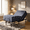 Basic Bed Frame+12" Grey Mattress, variant on Split King Adjustable Bed Frame, Adjustable Base with Wireless Remote, 65° Head & 45° Foot Lift, Zero Gravity & Anti-Snore Presets, Sturdy Metal Frame, 3 Height Adjustable Legs, Electric Bed Base