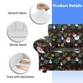 thumbnail image 6 of XYZCANDO Christmas Theme Stretch Armchair Slipcover Universal Sofa Covers for Living Room Dogs Pet Furniture Protection Polyester Armchair Slipcovers with Anti Slip Foam Sticks, 6 of 6