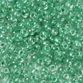 thumbnail image 2 of 50 g 6/0 Glass Seed Beads Transparent Inside Colours Luster Round Hole Round Green 6/0 4~5x2.5~4.5mm Hole: 1.2mm 500pcs/50g, 2 of 4