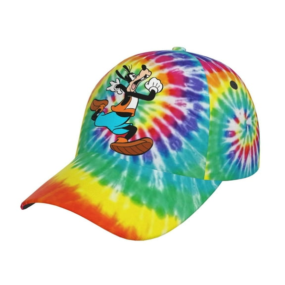 Unisex Running Goofy Colorful Tyedye Adjustable Sports Dad Hat Trucker Baseball Cap For Running Outdoor Travel