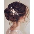 thumbnail image 4 of Wedding Hair Comb Pearl Side Combs Rhinestones Hair Jewelry Crystal Hair Pieces Decorative Bridal Hair Accessories for Women and Girls (SILVER), 4 of 4