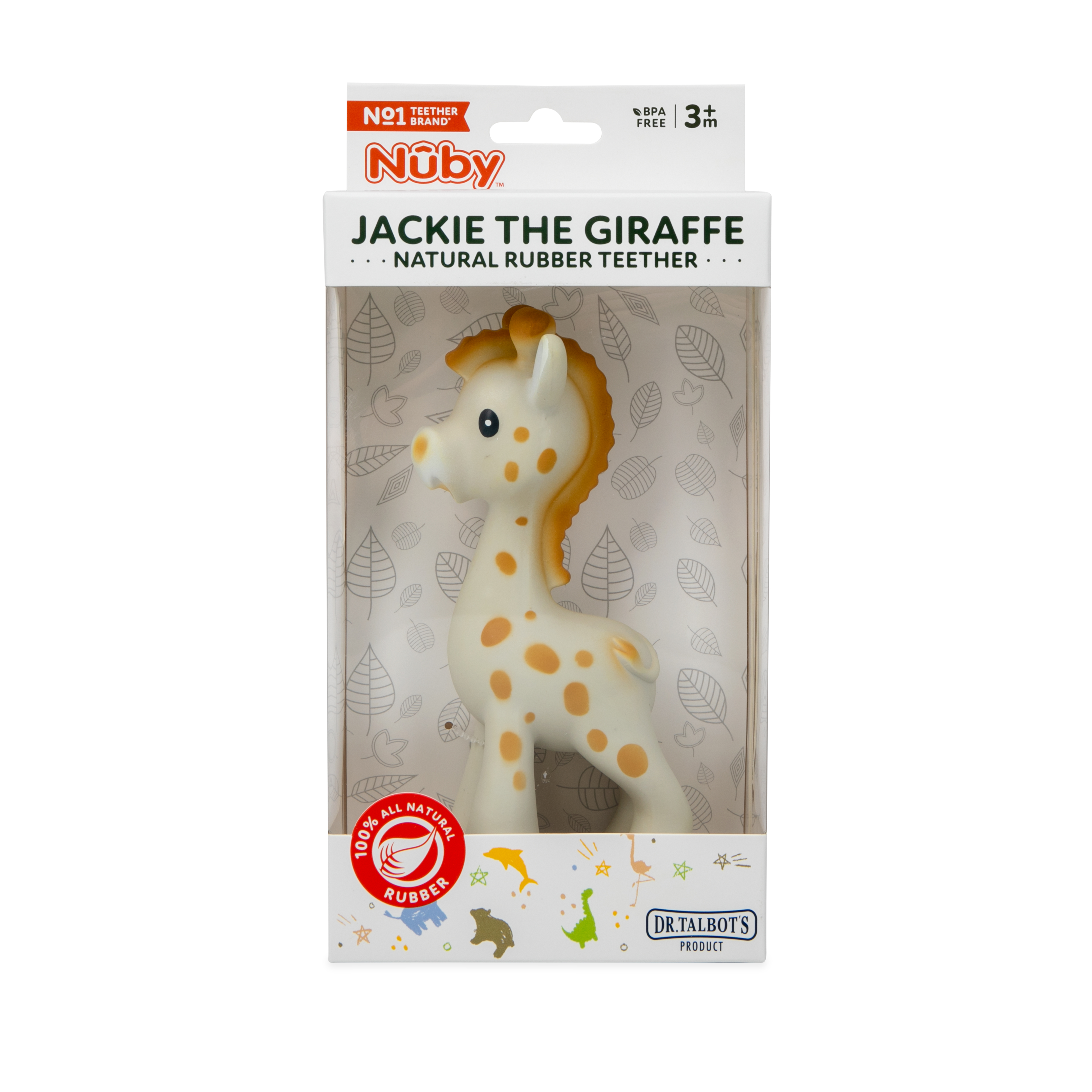 Nuby Jackie the Giraffe Natural Rubber Teething Toy photo 7