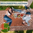 thumbnail image 5 of COZONY 8x10 Outdoor Rug Waterproof Reversible Plastic Straw Patio Mat for RV Deck Picnic Balcony Reversible, 5 of 9