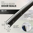 thumbnail image 3 of M-D Building Products 91812 90 ft. Black Vinyl-coated Foam Top and Sides Door Seal for Doors with Kerf/Channel, 3 of 7