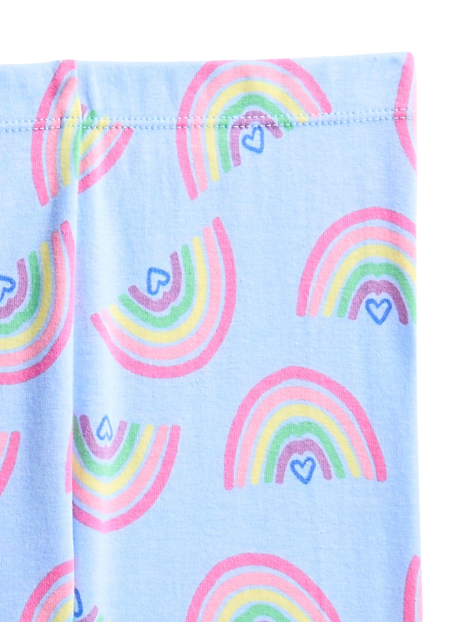 Wonder Nation Girls Short Sleeve Top, Pants and Shorts Pajama Sleep Set, 3-Piece, Sizes 4-10