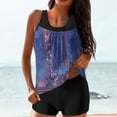 thumbnail image 2 of Levmjia Women Two Piece Swimsuits High Waisted Tummy Control Swimdress with Removable Padded Bra UPF50+ Quick Dry Beach Pool Vacation Swimwear, 2 of 5
