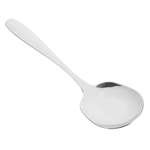 Nishuna Large Stainless Steel Soup Spoon Public Serving Spoon Buffet Banquet Large Spoon