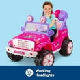 Kid Trax Disney's Minnie Mouse 6V Ride-On Toy, Flower Power 4x4 Battery ...