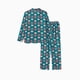 thumbnail image 3 of Conjuntos de pijamas navideños a juego para toda la familia con estampado de cascanueces y cuello, 3 of 5