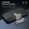 thumbnail image 2 of [Real 360° for Samsung Galaxy S23 Plus Case Heavy Duty Oil-proof, Camera Lens & Screen Protection [Military Dropproof][Full-Body Shockproof][Dustproof] Hard PC+TPU Rugged Case,Black, 2 of 7