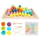 thumbnail image 2 of Clip Bead Game, Clip Beads Game Puzzle Tablero Rompecabezas Clasificación de colores Apilamiento Juguetes artísticos para ni?os peque?os EOTVIA NO, 2 of 6