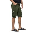 thumbnail image 3 of X RAY Jeans Men's Belted 12.5" Inseam Knee Length Cargo Shorts, Olive, 46, 3 of 5