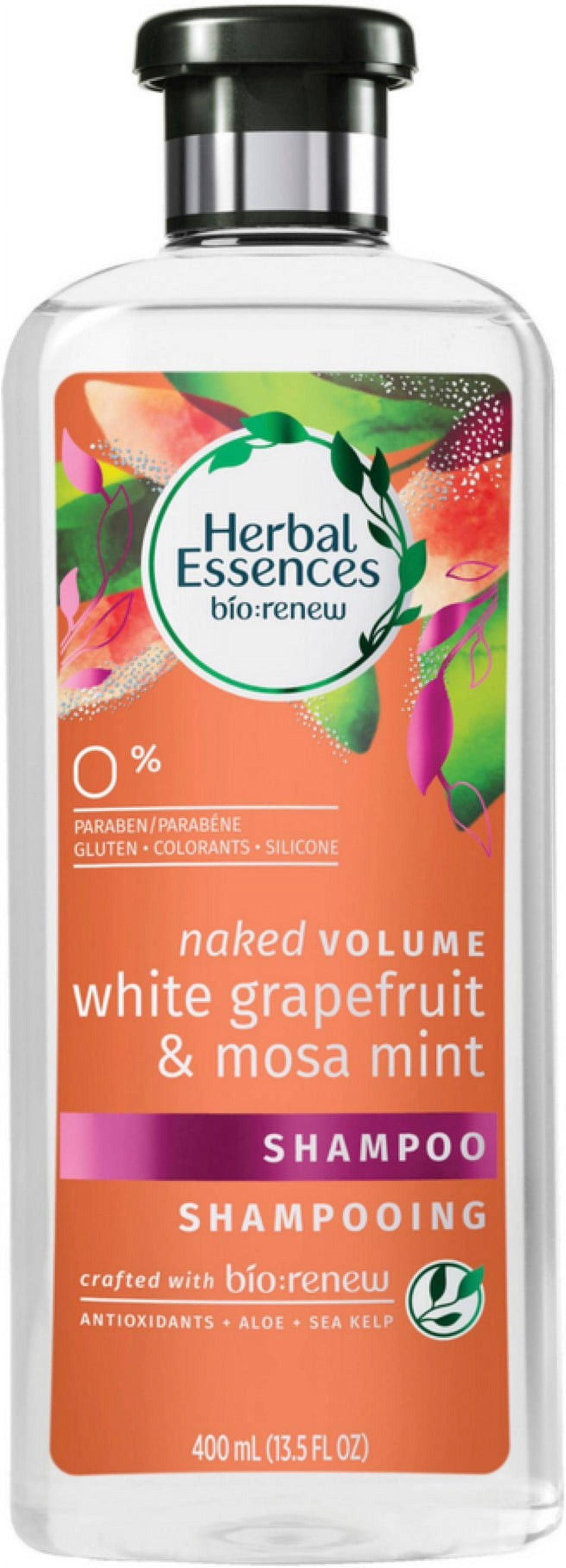 6 Pack - Herbal Essences Bio:Renew Naked Volume Shampoo, White Grapefruit 13.50 oz