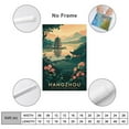thumbnail image 2 of Vintage Hangzhou Cityscape Retro Chinese Tourism with Cultural Charm & Nature Print Poster, 2 of 8