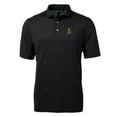 thumbnail image 2 of Men's Cutter & Buck Black Wichita State Shockers Virtue Eco Pique Tile Recycled Polo, 2 of 3