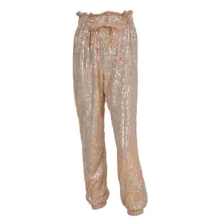 ★TWICE着用BRAND★LUV IS TRUE★OW GLITTER JOGGER XFLWAM Womens Sequin Joggers Pants High Waist Drawstring