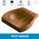 thumbnail image 4 of Soporte de madera para cucharas de cocina: soporte de madera suave para cucharas para estufa con patas de silicona antideslizantes, 4 of 5