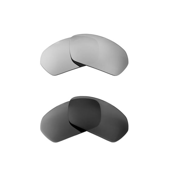 Walleva Polarized Titanium   Black Replacement Lenses For Under Armour Battlewrap Sunglasses