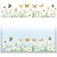 thumbnail image 1 of Calcomanía estática para ventanas de coche, de doble cara, para ventanas grandes de cristal. 1 hoja de margaritas y mariposas, 120 x 30 cm. Calcomanía impermeable y extraíble., 1 of 9