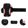 thumbnail image 3 of Unique Bargains 1 Pc Double Layer Phone Holder Arm Bands for Hiking Gym Pink Neoprene, 3 of 4