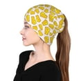 thumbnail image 6 of Bingfone Men Women Slouch Beanie Cheese Print Cap Hip-Hop Hat Headwear Hats Turban Unisex, 6 of 8