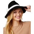 thumbnail image 1 of August Hat It Girl 3 Pom Large Fedora, Black, One Size, 1 of 3