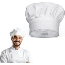 Jimin Chef hat, adult neutral chef hat, chef hat for men and women, adjustable chef hat, cotton chef hat, professional chef hat Hair Net Kitchen (white)
