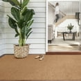 thumbnail image 5 of BESTVUE Runner Rug Outdoor Non Slips Carpet Runners Indoor Utility Area Rugs Mat for Kitchen Hallway Entryway Garage with Rubber Backing Light Brown 4ft x 11ft, 5 of 7